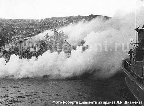 Атака десанта 63-й бригады морской пехоты неприятельских укреплений в заливе Маативуоно